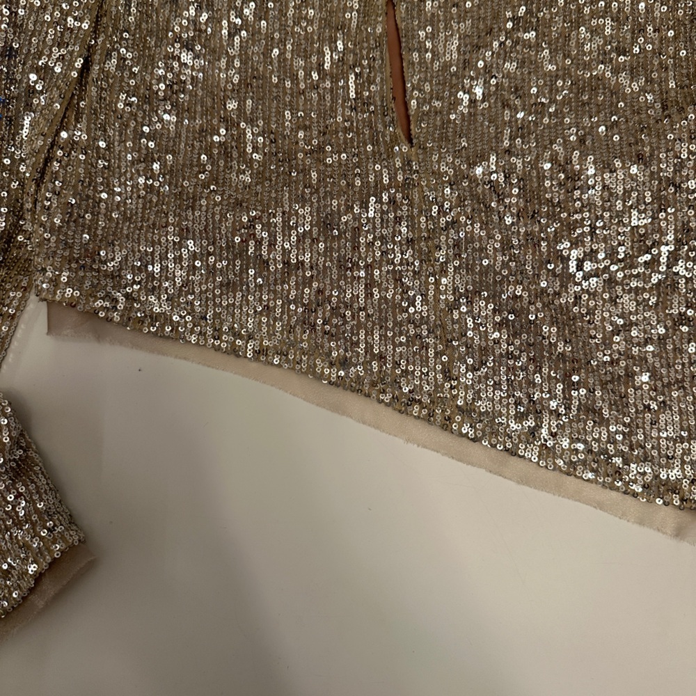 NONCHALANT LABEL, Asymmetrical Sequin Top Size M - Picture 7 of 14